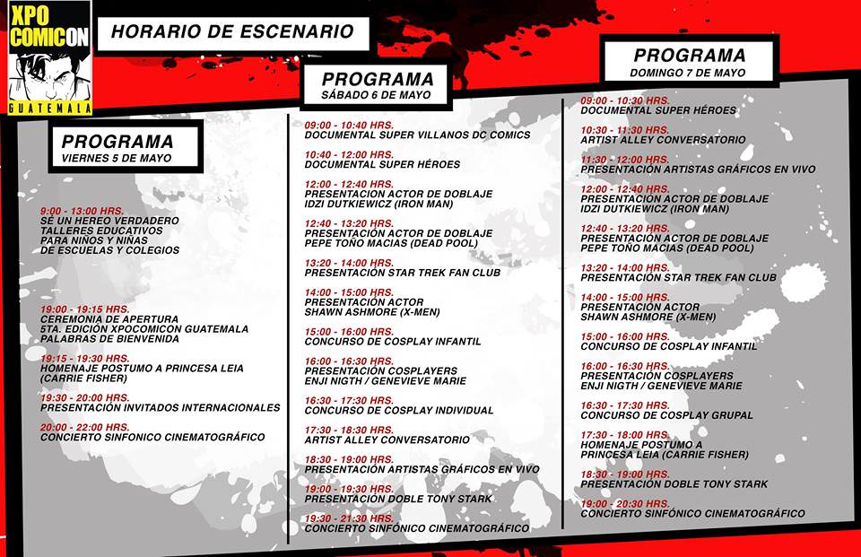 Programa XpoComicon 2017