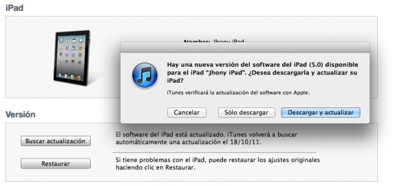 Disponible para su Descarga iOS 5