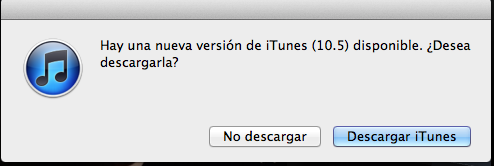 iTunes 10.5, antes de la llegada de iOS 5