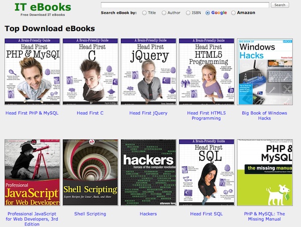 Colección de eBooks para desarrolladores o programadores