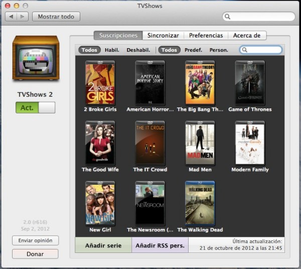 Aplicaciones para descargar automáticamente Series de Televisión