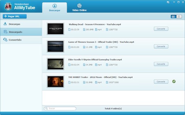 AllMyTube – Programa para descargar vídeos de Youtube y otros sitios