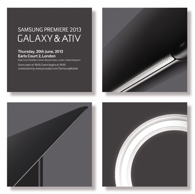 Evento de Samsung para el 20 de junio – Nuevos Galaxy y Ativ en camino
