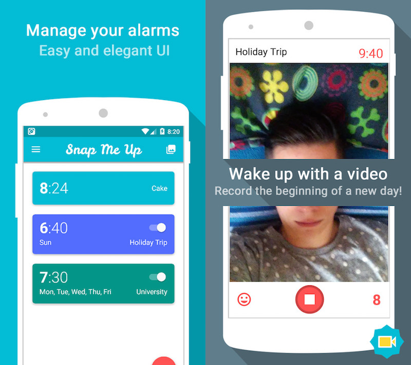 Snap Me Up – una despertador que se apaga sólo con selfies