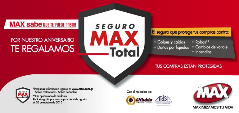 Tiendas MAX presenta su seguro MAX Total para proteger más tus gadgets