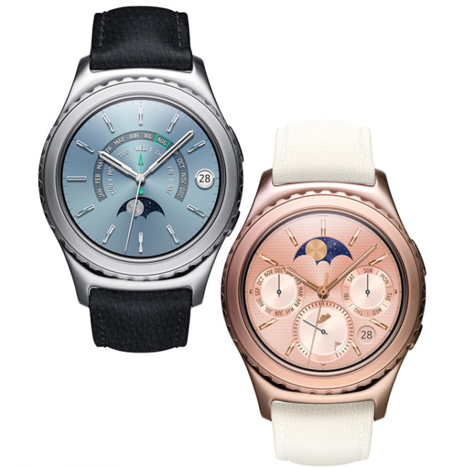 Dos nuevos diseños del reloj Gear 2 de Samsung