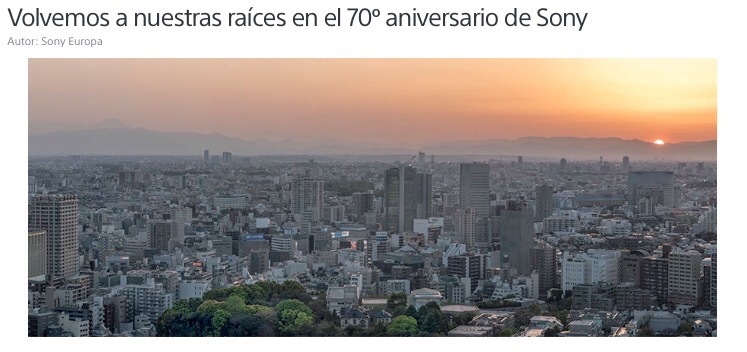 Sony celebra sus 70 años volviendo a sus raíces