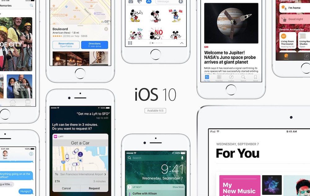 iOS 10 llega hoy a estos dispositivos