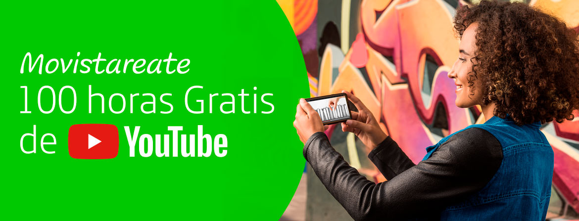 Movistar te da 100 horas gratis de Youtube