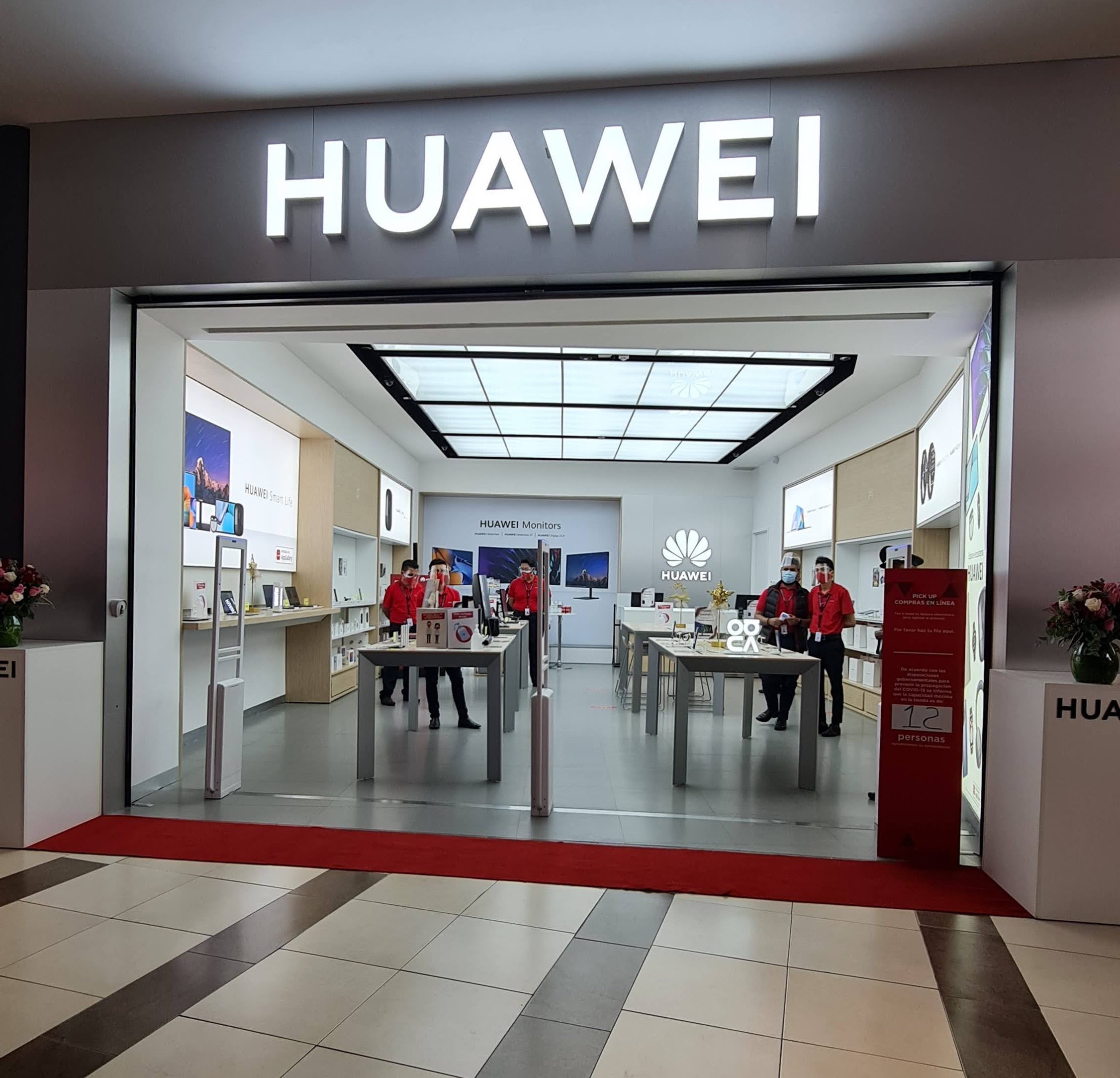 Las nuevas tiendas de Huawei en Guatemala